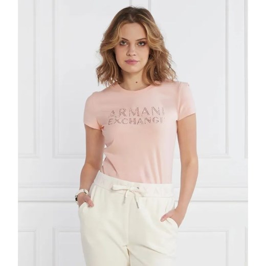 Armani Exchange T-shirt | Regular Fit ze sklepu Gomez Fashion Store w kategorii Bluzki damskie - zdjęcie 184333291