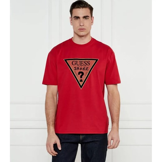 GUESS T-shirt SNAKE | Oversize fit ze sklepu Gomez Fashion Store w kategorii T-shirty męskie - zdjęcie 184333463