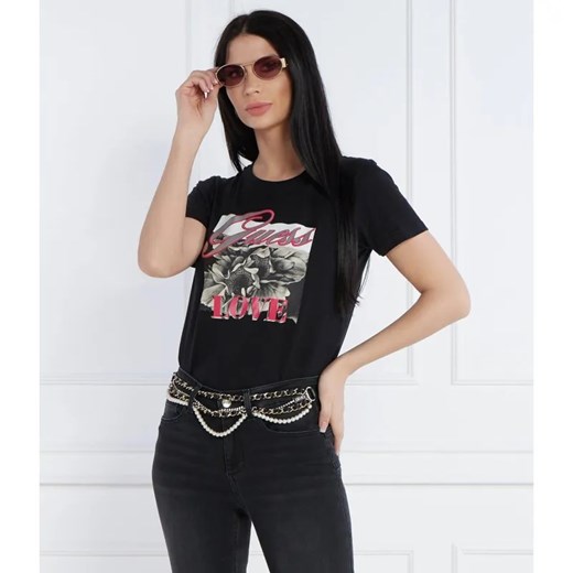 GUESS T-shirt | Regular Fit ze sklepu Gomez Fashion Store w kategorii Bluzki damskie - zdjęcie 184333514