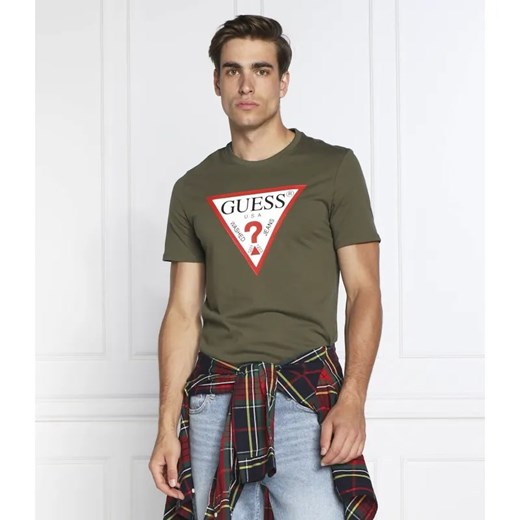 GUESS T-shirt | Slim Fit ze sklepu Gomez Fashion Store w kategorii T-shirty męskie - zdjęcie 184333641
