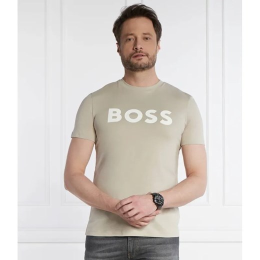 BOSS ORANGE T-shirt Thinking | Regular Fit ze sklepu Gomez Fashion Store w kategorii T-shirty męskie - zdjęcie 184333781