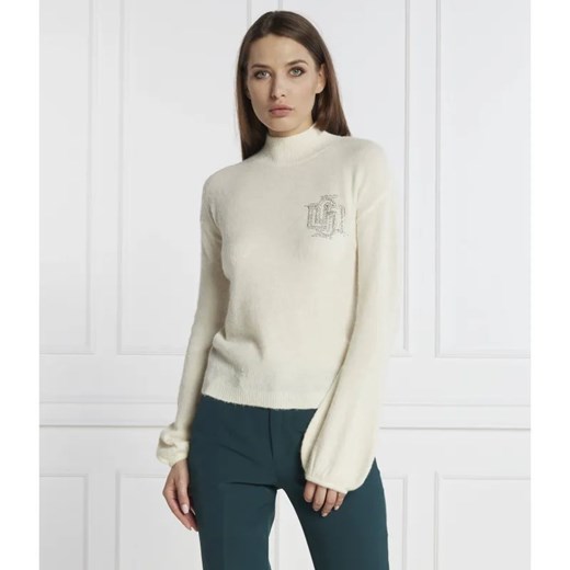 Liu Jo Sweter | Regular Fit | z dodatkiem wełny ze sklepu Gomez Fashion Store w kategorii Swetry damskie - zdjęcie 184333814