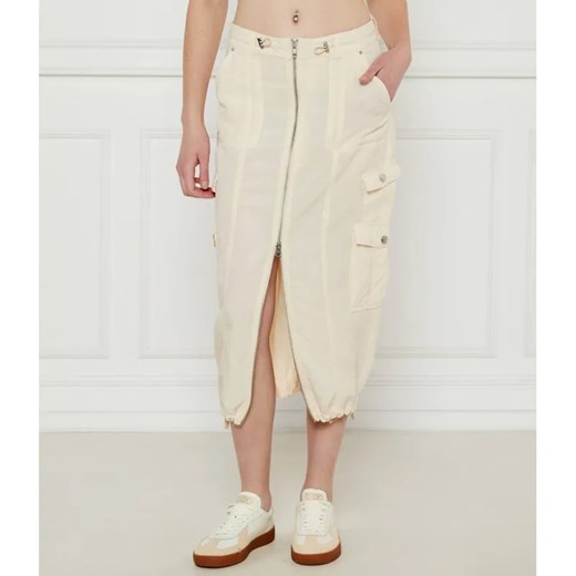 GUESS Spódnica CASEY CARGO | z dodatkiem lnu ze sklepu Gomez Fashion Store w kategorii Spódnice - zdjęcie 184334021