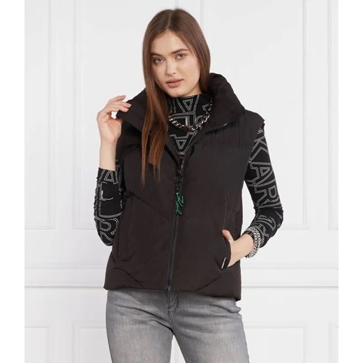 Karl Lagerfeld Puchowy bezrękawnik | Regular Fit ze sklepu Gomez Fashion Store w kategorii Kamizelki damskie - zdjęcie 184334133