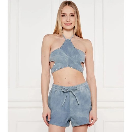 One Teaspoon Jeansowy top STAR | Cropped Fit ze sklepu Gomez Fashion Store w kategorii Bluzki damskie - zdjęcie 184334184