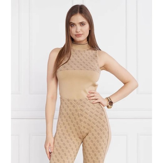 GUESS Top SL RN LISE 4G SWTR | Slim Fit ze sklepu Gomez Fashion Store w kategorii Bluzki damskie - zdjęcie 184334202
