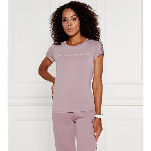 EA7 T-shirt | Slim Fit ze sklepu Gomez Fashion Store w kategorii Bluzki damskie - zdjęcie 184334212