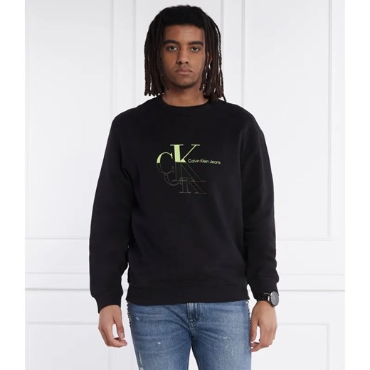 Calvin Klein Jeans Bluza MONOGRAM ECHO | Regular Fit ze sklepu Gomez Fashion Store w kategorii Bluzy męskie - zdjęcie 184334351