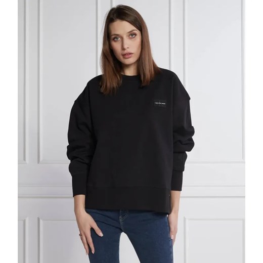 Calvin Klein Jeans Bluza BADGE | Oversize fit ze sklepu Gomez Fashion Store w kategorii Bluzy damskie - zdjęcie 184334371