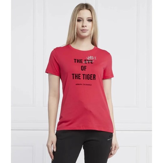 Armani Exchange T-shirt | Regular Fit ze sklepu Gomez Fashion Store w kategorii Bluzki damskie - zdjęcie 184334442