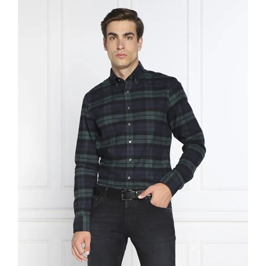 Oscar Jacobson Koszula Brushed | Slim Fit ze sklepu Gomez Fashion Store w kategorii Koszule męskie - zdjęcie 184334472
