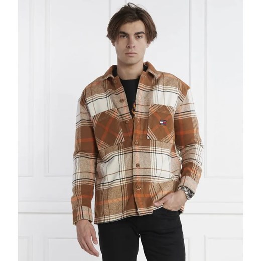 Tommy Jeans Koszula BRUSHED CHECK | Regular Fit ze sklepu Gomez Fashion Store w kategorii Koszule męskie - zdjęcie 184334574