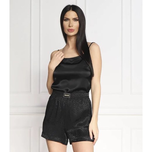 Hugo Bodywear Satynowa halka SATINIGHT_CAMISOLE | Regular Fit ze sklepu Gomez Fashion Store w kategorii Piżamy damskie - zdjęcie 184334644