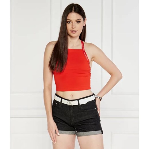 Calvin Klein Jeans Top | Slim Fit ze sklepu Gomez Fashion Store w kategorii Bluzki damskie - zdjęcie 184334763