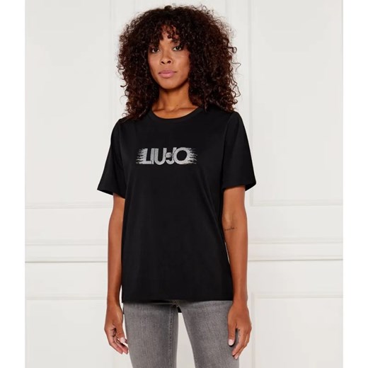 Liu Jo Sport T-shirt | Regular Fit ze sklepu Gomez Fashion Store w kategorii Bluzki damskie - zdjęcie 184334901