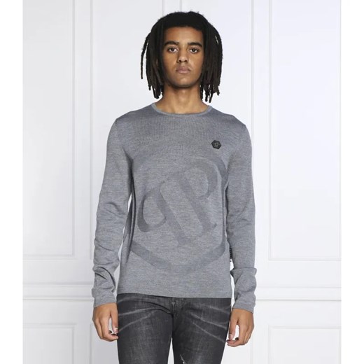 Philipp Plein Wełniany sweter | Slim Fit ze sklepu Gomez Fashion Store w kategorii Swetry męskie - zdjęcie 184335022
