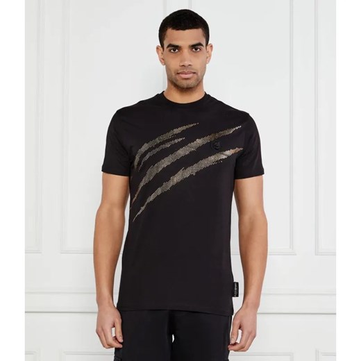 Plein Sport T-shirt Lamina Scratch | Regular Fit ze sklepu Gomez Fashion Store w kategorii T-shirty męskie - zdjęcie 184335040