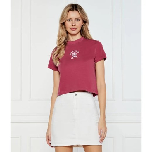 Tommy Jeans T-shirt VARSITY | Cropped Fit ze sklepu Gomez Fashion Store w kategorii Bluzki damskie - zdjęcie 184335273