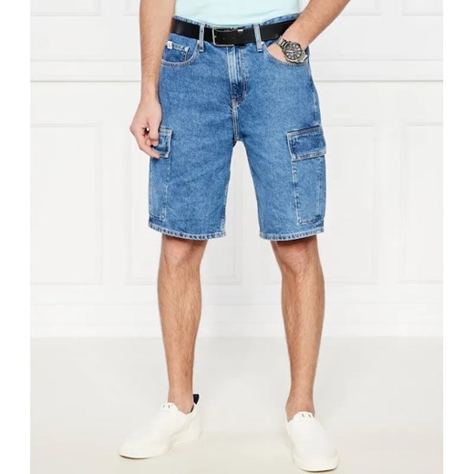 Calvin Klein Jeans Jeansowe szorty 90'S Cargo | Loose fit ze sklepu Gomez Fashion Store w kategorii Spodenki męskie - zdjęcie 184335314