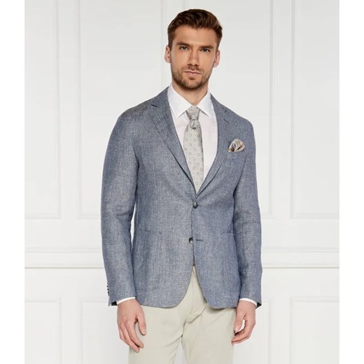 BOSS BLACK Wełniana marynarka C-Hanry | Slim Fit | z dodatkiem lnu ze sklepu Gomez Fashion Store w kategorii Marynarki męskie - zdjęcie 184335524