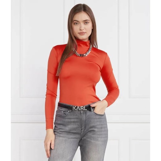 Karl Lagerfeld Golf stretch lslv | Regular Fit ze sklepu Gomez Fashion Store w kategorii Bluzki damskie - zdjęcie 184335532