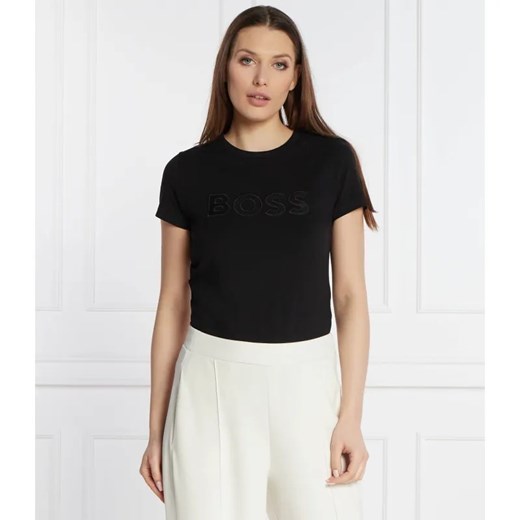 BOSS BLACK T-shirt Eventsa4 | Regular Fit ze sklepu Gomez Fashion Store w kategorii Bluzki damskie - zdjęcie 184335622