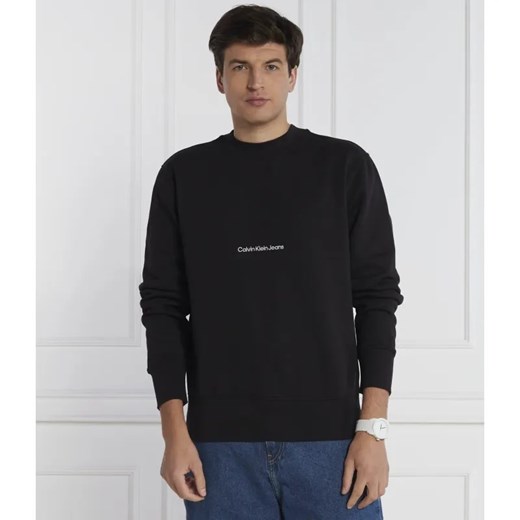 Calvin Klein Jeans Bluza INSTITUTIONAL CREW NECK | Relaxed fit ze sklepu Gomez Fashion Store w kategorii Bluzy męskie - zdjęcie 184335644