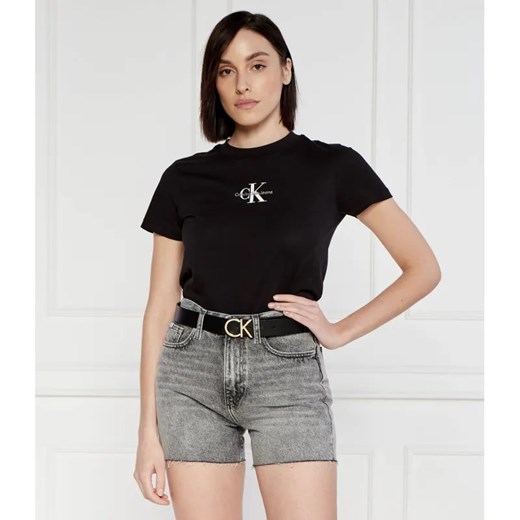 Calvin Klein Jeans T-shirt | Cropped Fit ze sklepu Gomez Fashion Store w kategorii Bluzki damskie - zdjęcie 184336114