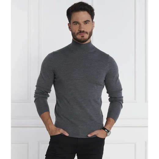 Calvin Klein Wełniany golf | Slim Fit ze sklepu Gomez Fashion Store w kategorii Swetry męskie - zdjęcie 184336151