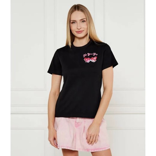 HUGO T-shirt Damacia_5 | Regular Fit ze sklepu Gomez Fashion Store w kategorii Bluzki damskie - zdjęcie 184336180