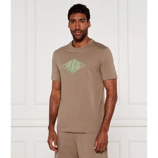 HUGO T-shirt Dalendi | Regular Fit ze sklepu Gomez Fashion Store w kategorii T-shirty męskie - zdjęcie 184336214