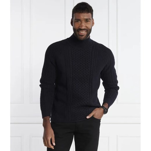 HUGO Wełniany sweter Sfear | Regular Fit ze sklepu Gomez Fashion Store w kategorii Swetry męskie - zdjęcie 184336321