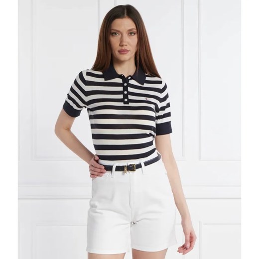 Tommy Hilfiger Polo | Regular Fit ze sklepu Gomez Fashion Store w kategorii Bluzki damskie - zdjęcie 184336422