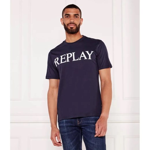 Replay T-shirt | Regular Fit ze sklepu Gomez Fashion Store w kategorii T-shirty męskie - zdjęcie 184336723