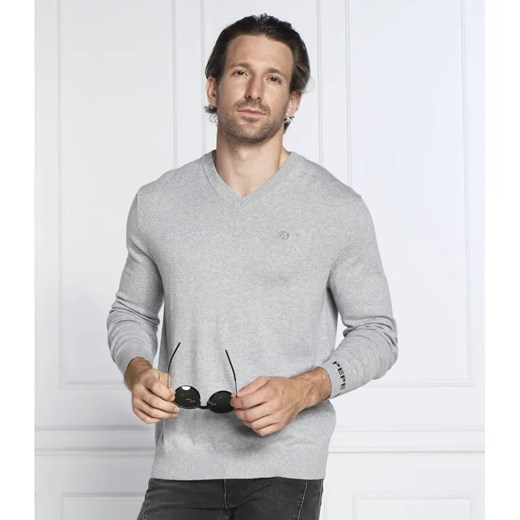 Pepe Jeans London Sweter ANDRE | Slim Fit | z dodatkiem wełny i kaszmiru ze sklepu Gomez Fashion Store w kategorii Swetry męskie - zdjęcie 184336792