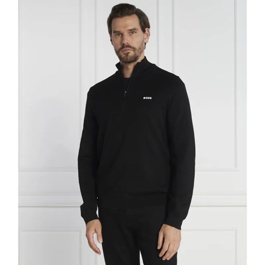 BOSS GREEN Sweter Momentum-X QZ | Regular Fit | z dodatkiem wełny ze sklepu Gomez Fashion Store w kategorii Swetry męskie - zdjęcie 184336801
