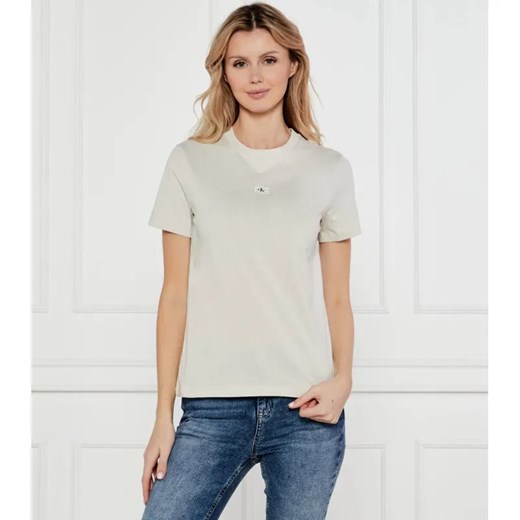 Calvin Klein Jeans T-shirt | Regular Fit ze sklepu Gomez Fashion Store w kategorii Bluzki damskie - zdjęcie 184337100