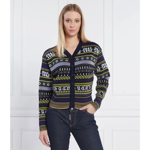 Kenzo Kardigan FAIR ISLE | Regular Fit | z dodatkiem wełny ze sklepu Gomez Fashion Store w kategorii Swetry damskie - zdjęcie 184337151
