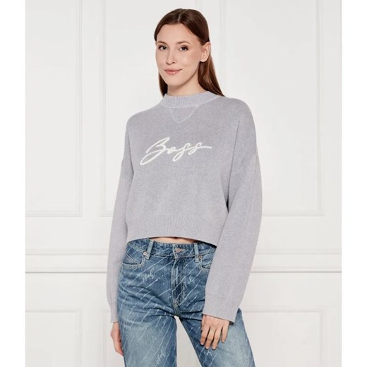 BOSS ORANGE Sweter C_Finevra | Relaxed fit ze sklepu Gomez Fashion Store w kategorii Swetry damskie - zdjęcie 184337154