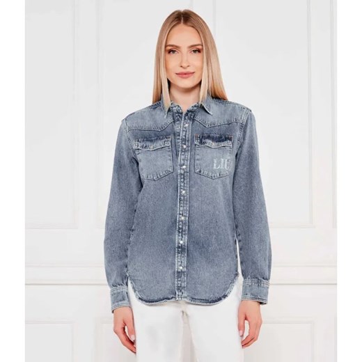 Liu Jo Jeansowa koszula | Relaxed fit ze sklepu Gomez Fashion Store w kategorii Koszule damskie - zdjęcie 184337163