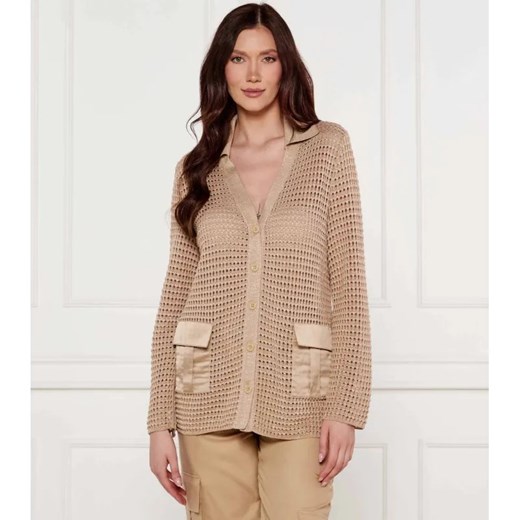 Marc Cain Kardigan | Straight fit | z dodatkiem lnu Marc Cain 40 okazyjna cena Gomez Fashion Store