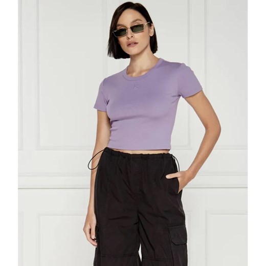 HUGO T-shirt Delanor | Cropped Fit L wyprzedaż Gomez Fashion Store