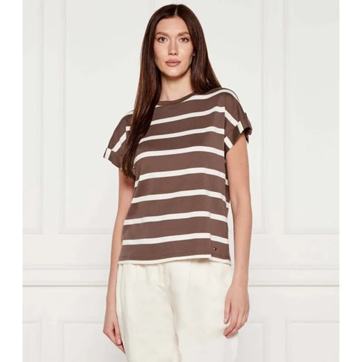 Tommy Hilfiger T-shirt | Regular Fit ze sklepu Gomez Fashion Store w kategorii Bluzki damskie - zdjęcie 184337500