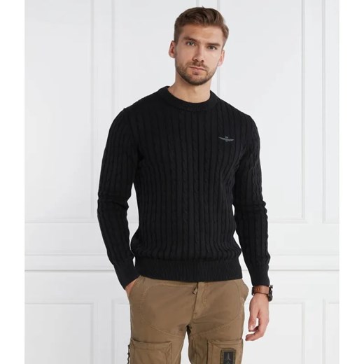 Aeronautica Militare Sweter | Regular Fit ze sklepu Gomez Fashion Store w kategorii Swetry męskie - zdjęcie 184337692