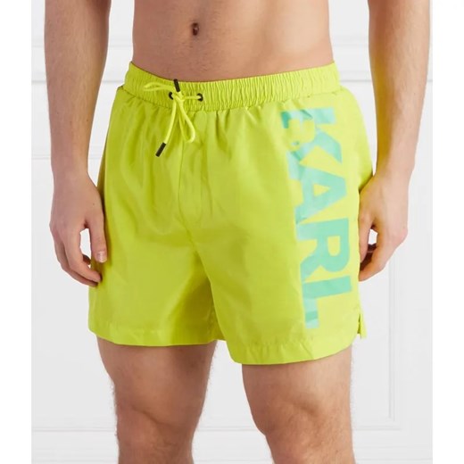 Karl Lagerfeld Szorty kąpielowe karl logo short boardshorts | Regular Fit ze sklepu Gomez Fashion Store w kategorii Kąpielówki - zdjęcie 184337800
