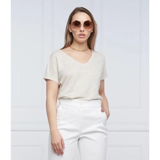 RIANI Lniany t-shirt | Regular Fit Riani 34 okazja Gomez Fashion Store