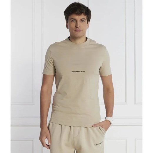 Calvin Klein Jeans T-shirt INSTITUTIONAL | Regular Fit ze sklepu Gomez Fashion Store w kategorii T-shirty męskie - zdjęcie 184337870