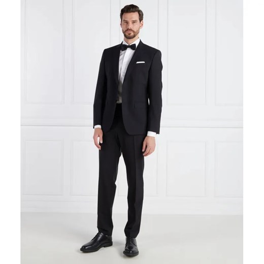 BOSS BLACK Wełniany garnitur H-Huge-2Pcs-224 | Slim Fit ze sklepu Gomez Fashion Store w kategorii Garnitury męskie - zdjęcie 184337880