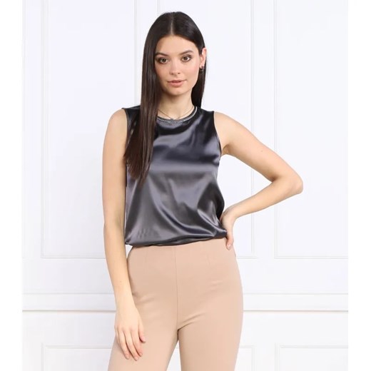Peserico Jedwabny satynowy top | Regular Fit ze sklepu Gomez Fashion Store w kategorii Bluzki damskie - zdjęcie 184337924