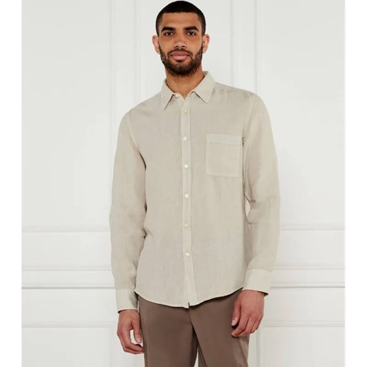 BOSS ORANGE Lniana koszula Relegant_6 | Regular Fit ze sklepu Gomez Fashion Store w kategorii Koszule męskie - zdjęcie 184337963